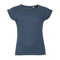 Denim - Front - SOLS Damen Melba T-Shirt, kurzärmlig