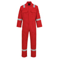 Rot - Front - Portwest Bizweld Iona Work Overall Flammen resistent