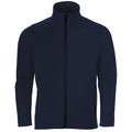 Marineblau - Front - SOLS Herren Race Softshell-Jacke mit durchgehendem Reißverschluss, wasserabweisend