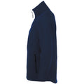 Marineblau - Side - SOLS Herren Race Softshell-Jacke mit durchgehendem Reißverschluss, wasserabweisend