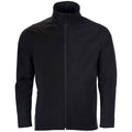 Schwarz - Front - SOLS Herren Race Softshell-Jacke mit durchgehendem Reißverschluss, wasserabweisend