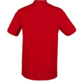 Signalrot - Back - Henbury Herren Pique Polo-Shirt