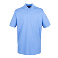 Mittelblau - Front - Henbury Herren Pique Polo-Shirt