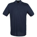 Oxford Marineblau - Front - Henbury Herren Pique Polo-Shirt