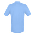 Mittelblau - Back - Henbury Herren Pique Polo-Shirt
