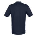 Marineblau - Back - Henbury Herren Pique Polo-Shirt