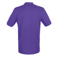 Violett - Back - Henbury Herren Pique Polo-Shirt