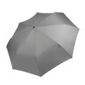 Hellgrau - Front - Kimood Kompakt Mini Regenschirm
