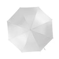 Weiß - Front - Kimood großer Automatik Regenschirm