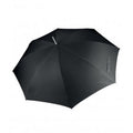 Schwarz - Front - Kimood Automatik Transparent Dome Regenschirm