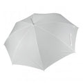 Weiß - Front - Kimood Automatik Transparent Dome Regenschirm