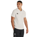 Creme - Side - Canterbury Herren Kurzarm Cricket Shirt