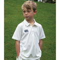 Creme - Side - Canterbury Kinder Kurzarm Cricket Shirt