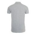 Grau Meliert - Back - SOLS Herren Phoenix Kurzarm Pique Polo Shirt