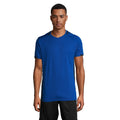 Royal Blau-Marineblau - Back - SOLS Herren Classico Kontrast Kurzarm Fußball T-Shirt