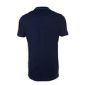 Marineblau-Royal Blau - Side - SOLS Herren Classico Kontrast Kurzarm Fußball T-Shirt