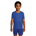 Royal Blau-French Marineblau - Back - SOLS Kinder Classico Kontrast Kurzarm Fußball T-Shirt