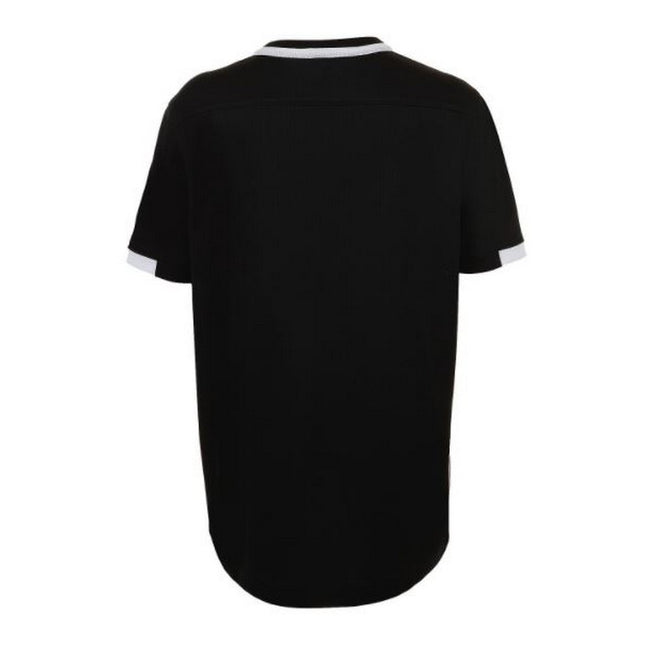 Schwarz-Weiß - Side - SOLS Kinder Classico Kontrast Kurzarm Fußball T-Shirt