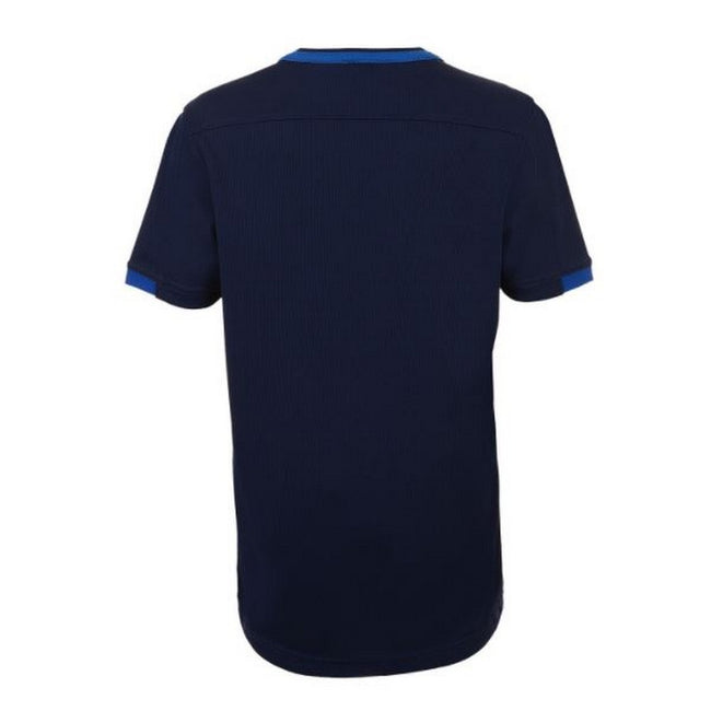 French Marineblau-Royal Blau - Side - SOLS Kinder Classico Kontrast Kurzarm Fußball T-Shirt