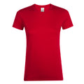 Rot - Front - SOLS Damen Kurzarm-T-Shirt Regent