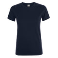 Dunkles Marineblau - Front - SOLS Damen Kurzarm-T-Shirt Regent