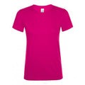 Fuchsia - Front - SOLS Damen Kurzarm-T-Shirt Regent