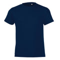 Marineblau - Front - SOLS Kinder Regent Kurzarm T-Shirt