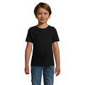 Tiefschwarz - Back - SOLS Kinder Regent Kurzarm T-Shirt