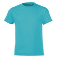 Atoll Blau - Front - SOLS Kinder Regent Kurzarm T-Shirt