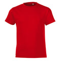 Rot - Front - SOLS Kinder Regent Kurzarm T-Shirt