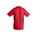 Rot-Schwarz - Side - SOLS Kinder Maracana 2 Kurzarm Fußball T-Shirt