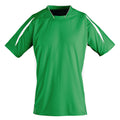 Leuchtgrün-Weiß - Front - SOLS Kinder Maracana 2 Kurzarm Fußball T-Shirt