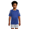 Royal Blau-Weiß - Back - SOLS Kinder Maracana 2 Kurzarm Fußball T-Shirt