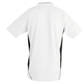 Weiß-Schwarz - Side - SOLS Kinder Maracana 2 Kurzarm Fußball T-Shirt