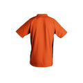 Orange-Schwarz - Side - SOLS Kinder Maracana 2 Kurzarm Fußball T-Shirt