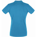 Aqua - Back - SOLS Damen Polo-Shirt Perfect Kurzarm