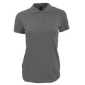 Dunkelgrau - Front - SOLS Damen Polo-Shirt Perfect Kurzarm