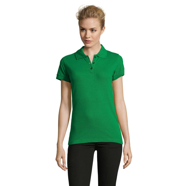 Kelly Grün - Back - SOLS Damen Polo-Shirt Perfect Kurzarm