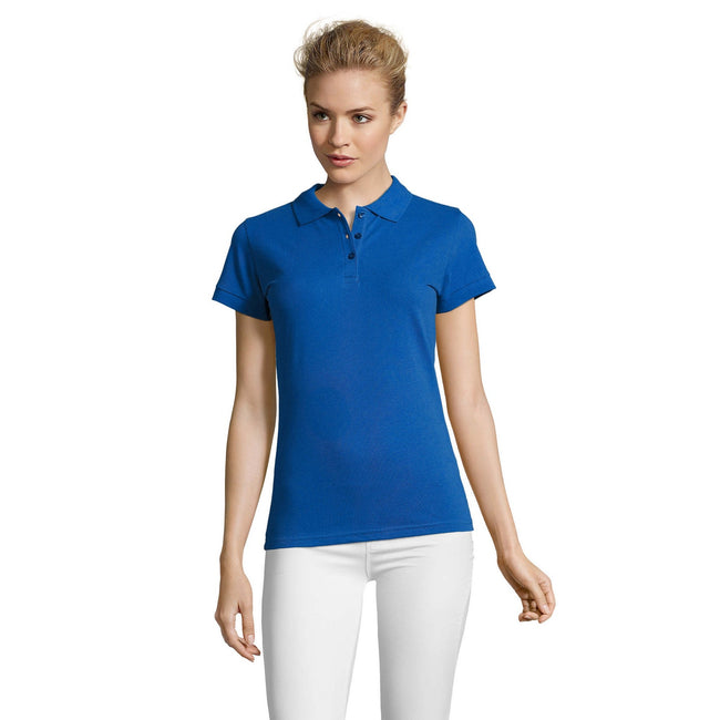 Königsblau - Back - SOLS Damen Polo-Shirt Perfect Kurzarm