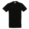 Schwarz - Front - SOLS Regent Herren T-Shirt, Kurzarm