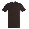 Schokolade - Front - SOLS Regent Herren T-Shirt, Kurzarm