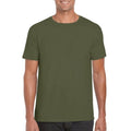 Militärgrün - Back - Gildan Herren Soft Style T-Shirt