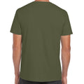 Militärgrün - Side - Gildan Herren Soft Style T-Shirt