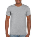 Grau - Back - Gildan Herren Soft Style T-Shirt