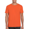 Orange - Side - Gildan Herren Soft Style T-Shirt