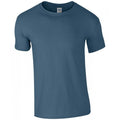 Indigo - Front - Gildan Herren Soft Style T-Shirt