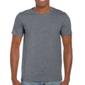 Dunkelgrau meliert - Side - Gildan Herren Soft Style T-Shirt