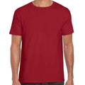 Kardinal-Rot - Back - Gildan Herren Soft Style T-Shirt