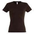 Schokolade - Front - SOLS Damen T-Shirt, Kurzarm, Rundhalsausschnitt
