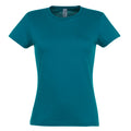 Entenblau - Front - SOLS Damen T-Shirt, Kurzarm, Rundhalsausschnitt